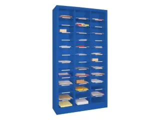 Postsorteerkast HxBxD 1950x1000x400mm 3x13 Vakken Ral5010 - 1