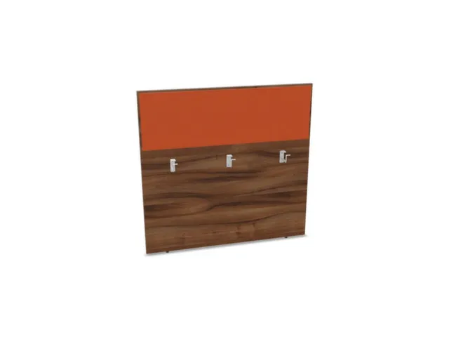 baliepaneel bureau aanbouw achter NP-tiepolo nut BN3012-oranje 1200mm