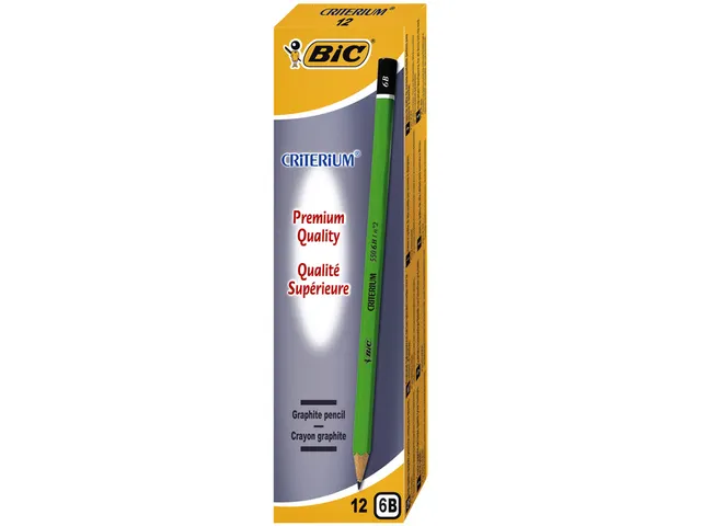 Potlood Bic Criterium 550 zeshoekig 6B