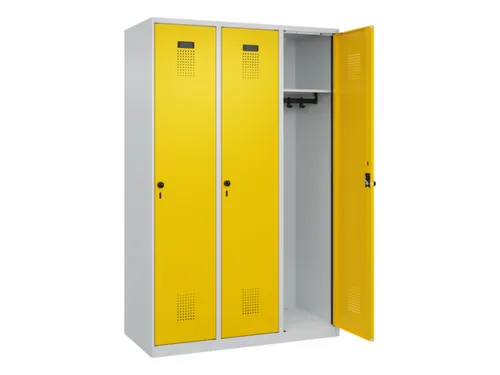 locker,HxBxD 1850x1200x500mm,3vak,vak B 400mm,draaigrendel