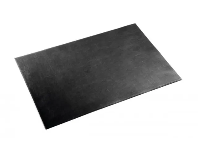 Lederen schrijfonderlegger 65x45 zwart