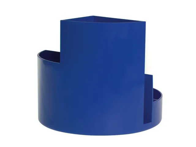 Pennenkoker MAUL roundbox 7 vakken Ø140x125mm blauw
