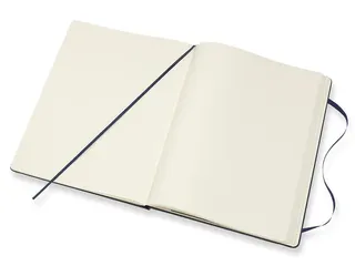 Notitieboek Moleskine XL 190x250mm blanco hard cover sapphire blue - 4