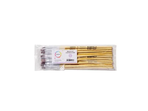 Kwast Qrea synthetisch haar nr 6 breedte 6,4mm