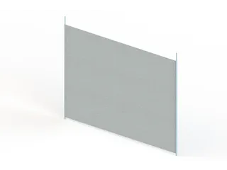 scheidingsplaat,v. inhaakstelling,HxD 500x600mm,doorgaand,staal - 1