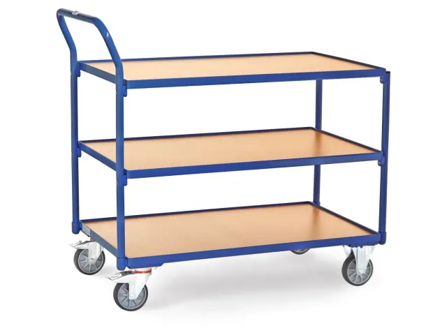 Lichte Tafelwagens 2752 300kg 3 Etages 1000x600mm Houten Plaat
