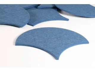 Akoestische PET-vilt Japanse Golf tegels blauw 30x26cm 22 stuks - 3