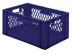Euronorm-Stapelbak 51l H X L X B 270x600x400mm Blauw