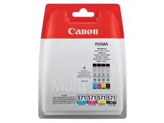 Inktcartridge Canon CLI-571 zwart + 3 kleuren