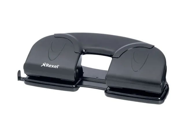 Perforator Rexel V412 4-Gaats 12vel Zwart