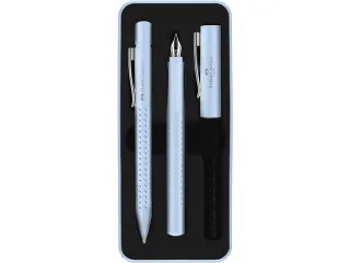 Balpen en Vulpen Faber-Castell Grip 2010 Harmony sky blue in gift- box - 1