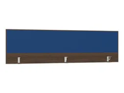 opzetpaneel bureau aanbouw achter NV bruin hickory blauw 2000mm