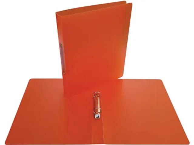 Ringmap voor ft A4, uit PP 2 ringen van 25mm transparant Oranje