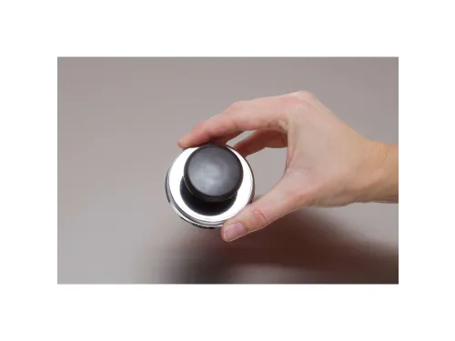 Magneet met knop MAUL Ø65mm trekkracht 12kg chroom/zwart
