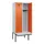 locker met bank,HxBxD 2120x800x815mm,2vak,vak B 400mm,cilinderslot