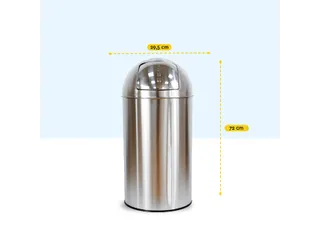 Afvalbak BRASQ Push Bin PB230+ 30 liter rvs - 3