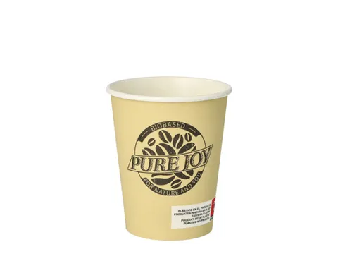 Papstar Pure Joy Drinkbekers 200 ml uit Karton Ø8x9,2cm Crème 50 st.