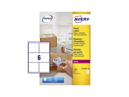 Etiket Avery L7166B-100 99.1x93.1mm blockout 600 stuks