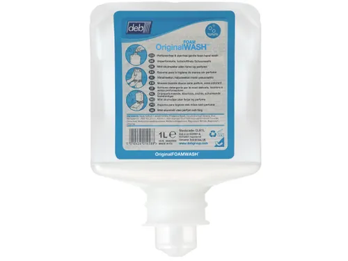 DEB Original Foam Wash 1 liter, doos 6 flacons