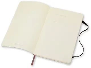 Notitieboek Moleskine large 130x210mm lijn soft cover zwart - 12