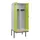 PBM-locker met bank,HxBxD 2120x800x815mm,2vak,vak B 400mm,draaigrendel