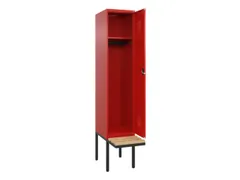 locker met bank,HxBxD 2120x400x815mm,1vak,vak B 400mm,cilinderslot