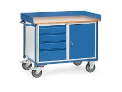 Werkplaatswagens Met Werkblad 2438 400kg 1120x650mm Ral5007