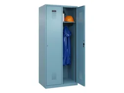 locker,HxBxD 1850x800x500mm,2vak,vak B 400mm,cil.-slot,staand op vloer