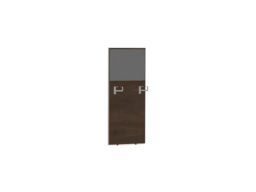 baliepaneel bureau aanbouw rechts 600mm NV bruin hickory BN8078-grijs