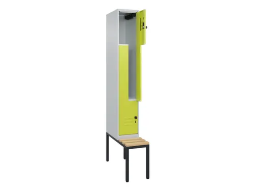 Z-garderobekast,HxBxD 2120x300x815mm,2vak,vak B 300mm,draaigrendel