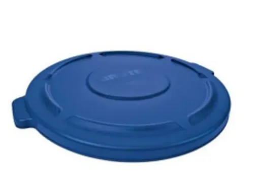 Ronde Deksel Brute Container 75.7 Liter Rubbermaid Blauw