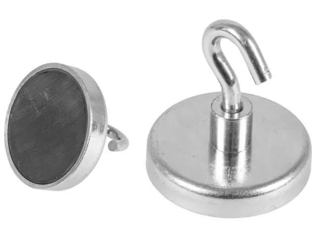 crochet,Ø 47mm,argent,acier inoxydable/ferrite dure
