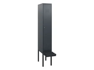 locker met bank,HxBxD 1950x300x815mm,1vak,vak B 300mm,cil.-slot - 1