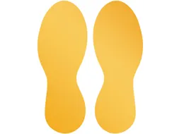 Verwijderbare vloersticker voetvorm