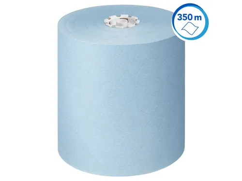 Handdoekrol Scott Essential 1-laags 350m blauw 6692