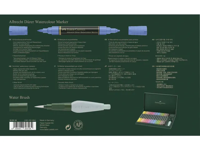 Aquarel marker Faber-Castell Albrecht Dürer gift set 17 delig.