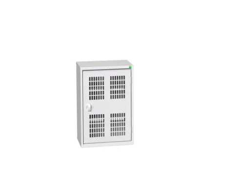 wandkast 800x525x350mm 2xStalen bodem sokkel Ral 7035 front Ral 7035