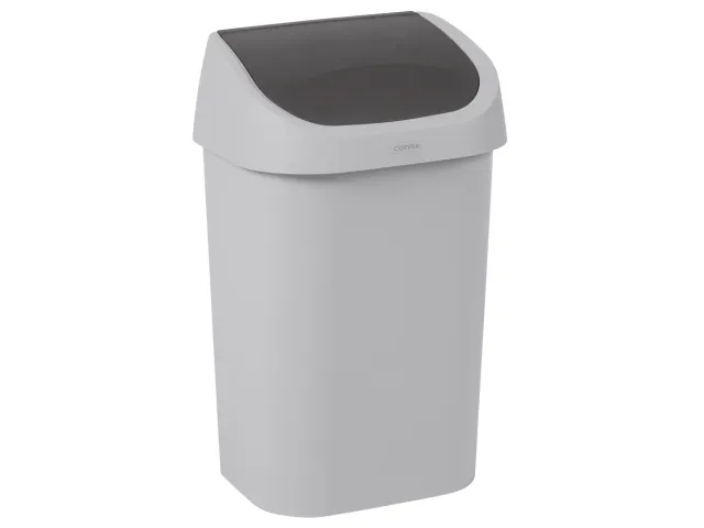 Curver vuilnisbak Mistral Swing recycled PVC antraciet 25 Liter