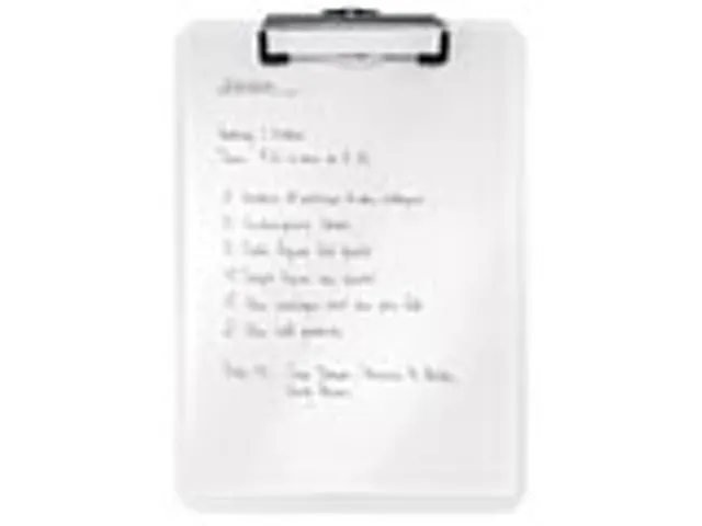 WOW klemplaat, ft A4, wit