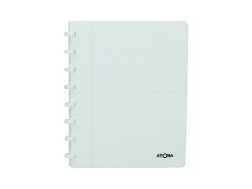 Adresboek Atoma A5 lijn 54vel 90gr PP assorti