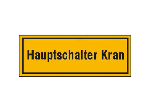 aanwijzingsbord,Hoofdschakelaar kraan,aluminium gemerkt,gemoffeld