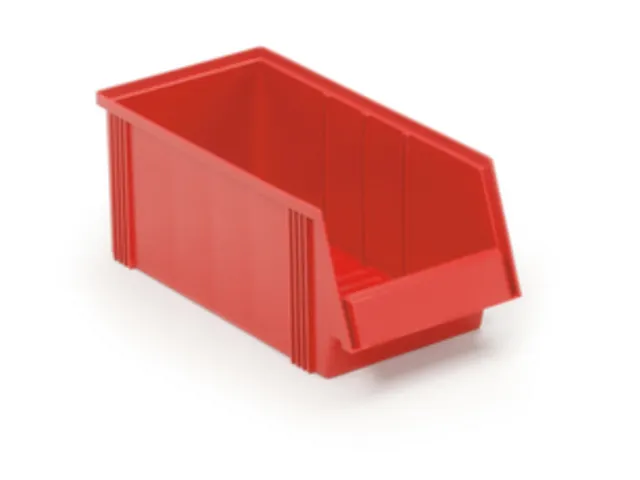 magazijnbak,HxBxD 156x186x400mm,7,2l,PP,rood
