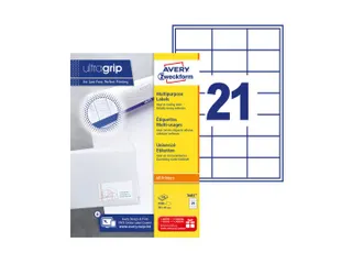 Etiket Avery Zweckform 3481 70x41mm wit 2100stuks - 1
