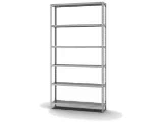 magazijnstelling,grondveld,HxBxD 2500x1300x300mm,vaklast 125kg - 2