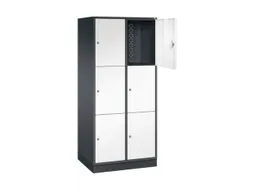 grootvolume-lockersysteem,HxBxD 1950x820x600mm,2x3vakken,cil.-slot