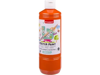 Plakkaatverf Bruynzeel fles à 500ml oranje - 1