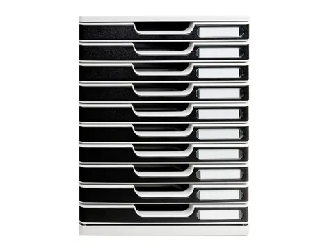 Ladenblok MODULO A4 10 laden Classic Zwart Grijs