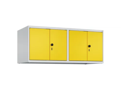 opzetkast,v. locker voor scheiding van kleding,4vak.,vak B 300mm