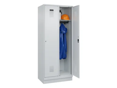 locker,HxBxD 1950x800x500mm,2vak,vak B 400mm,cil.-slot,sokkel