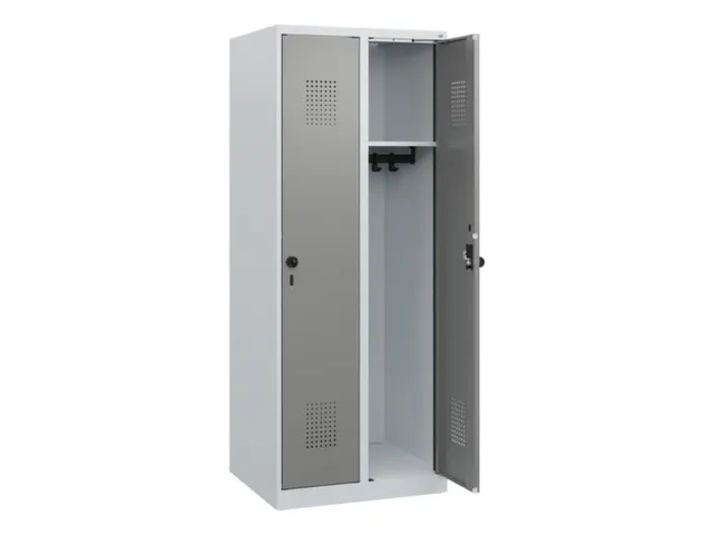 schoollocker,HxBxD 1530x600x500mm,2vak,vak B 300mm,draaigrendel